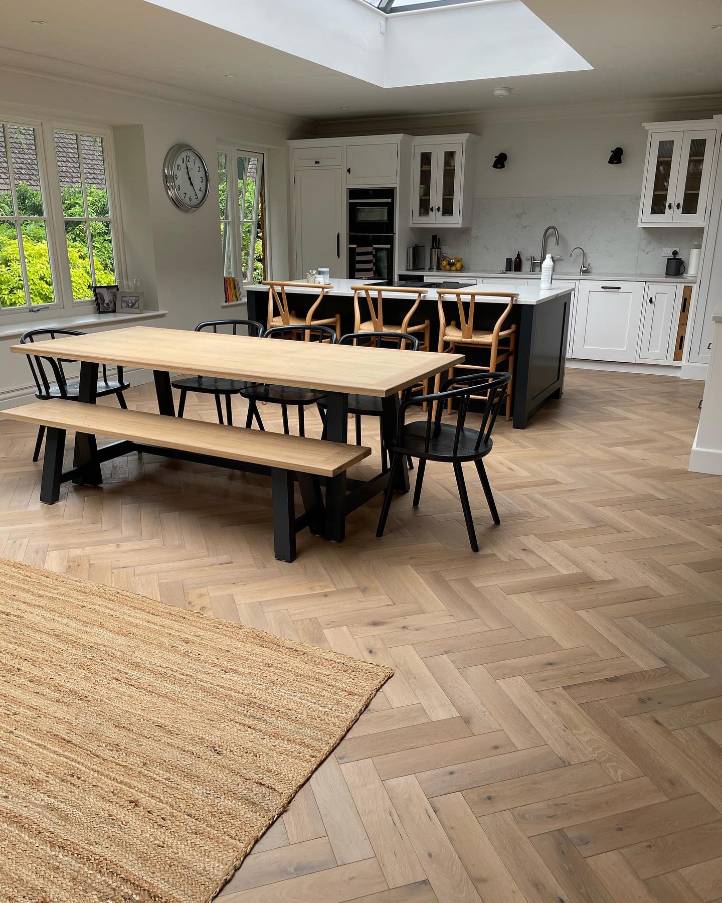Rustic Oak Parquet Herringbone Flooring from Ironwood Flooring Services in Buckinghamshire