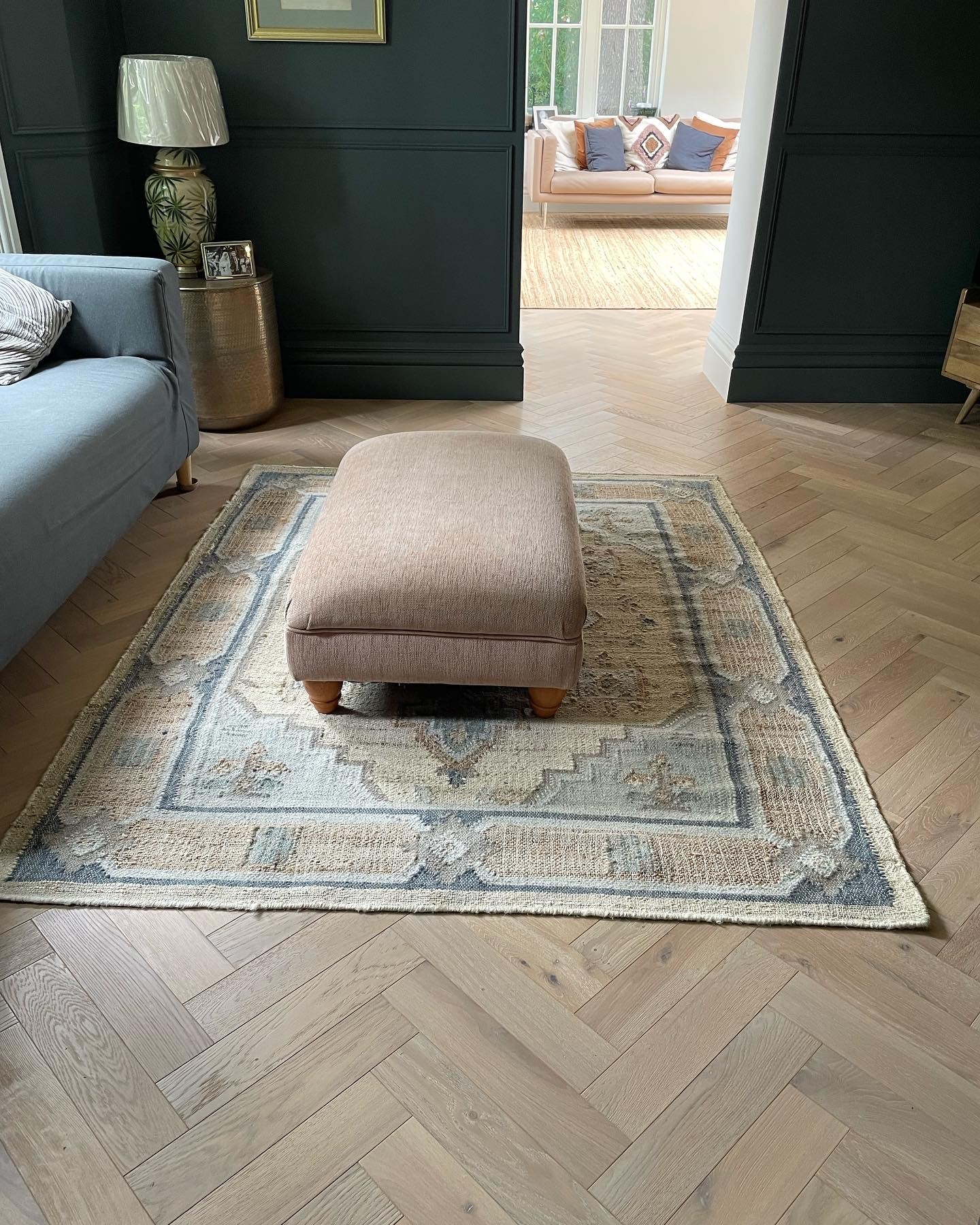 Rustic Oak Parquet Herringbone Flooring from Ironwood Flooring Services in Buckinghamshire