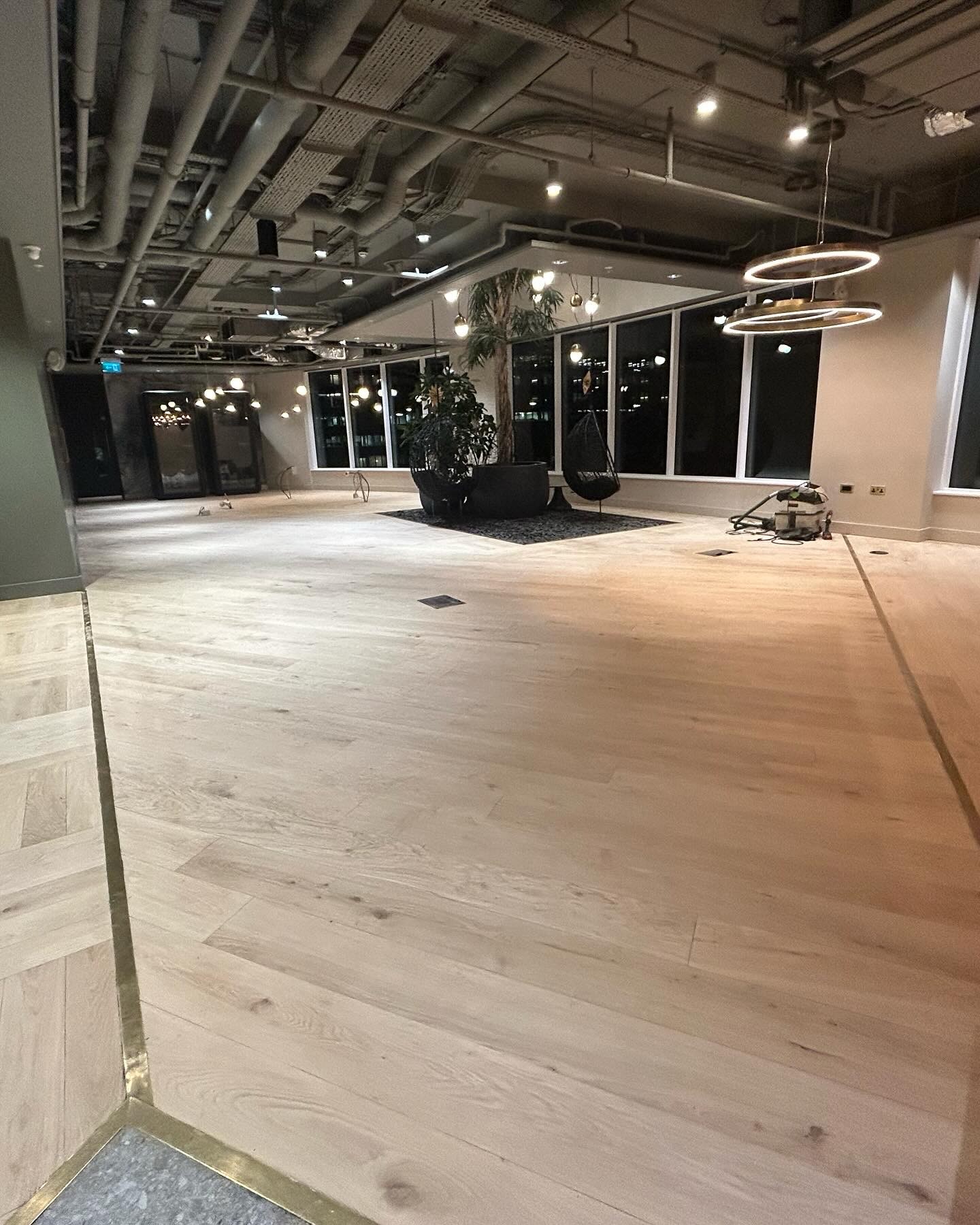 Commercial office flooring space restoration in City of London