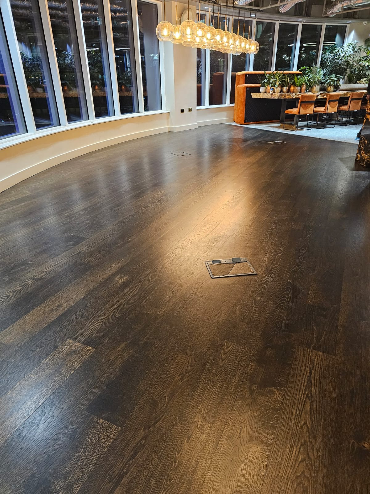 Commercial office flooring space restoration in City of London