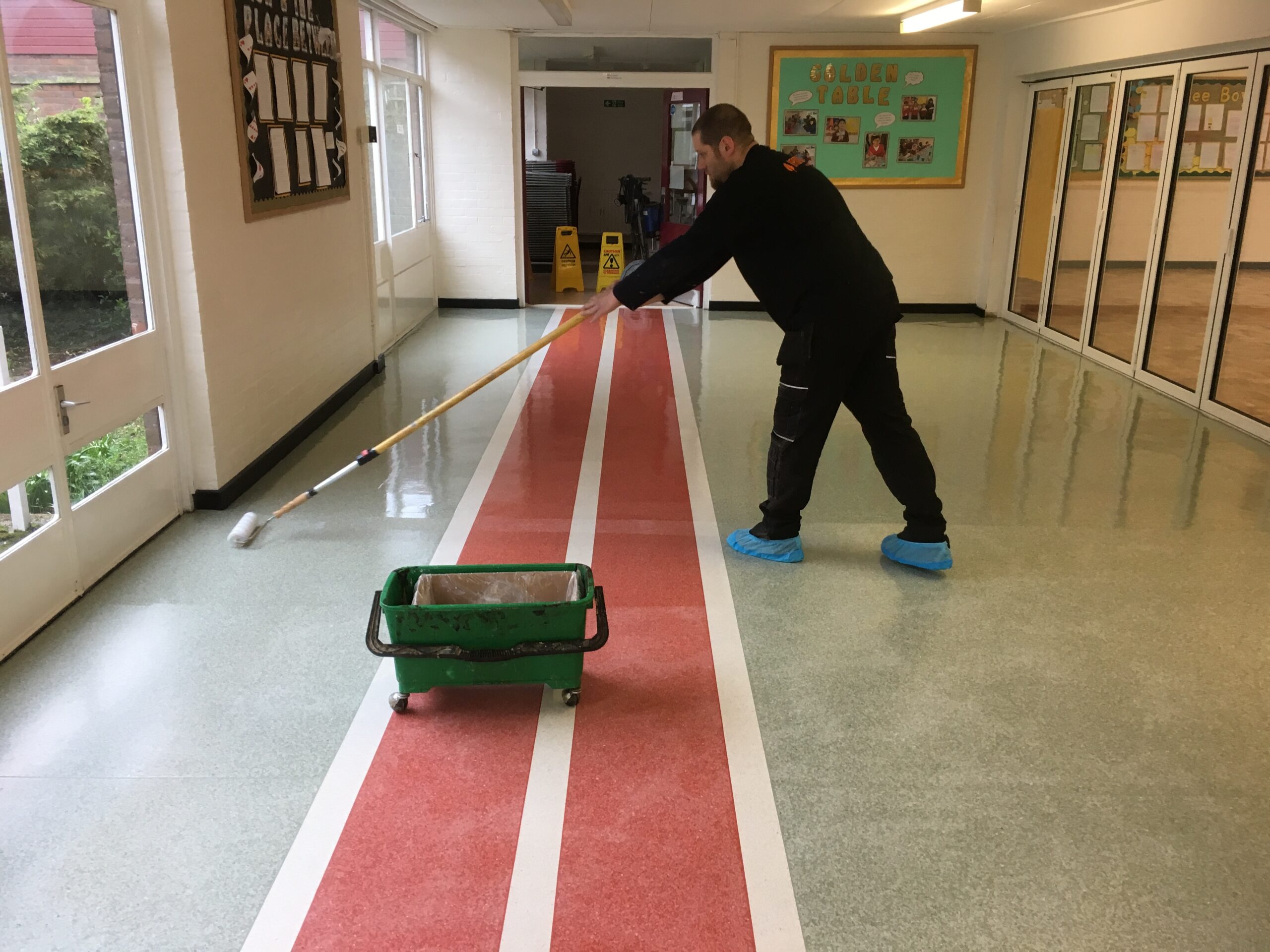 Safety flooring school corridoor - beaconsfield