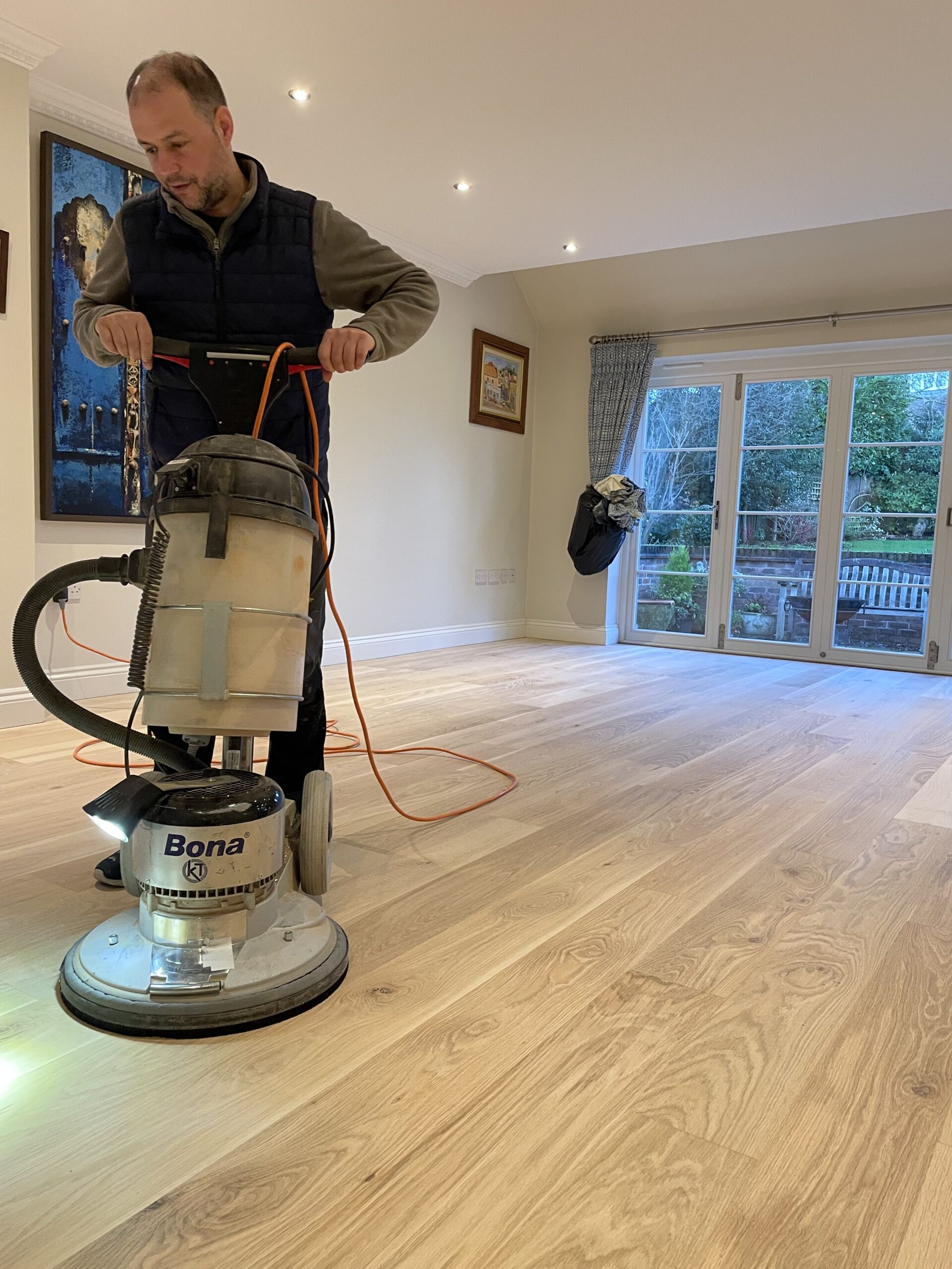 Sand and Sealing wood floor Beaconsfield renovation and restore